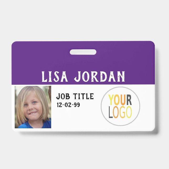 Staff Custom ID badge Business- Corp  Business (Front)