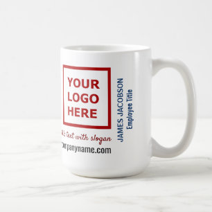 Staff Employee Personalized Name Logo Website Coffee Mug