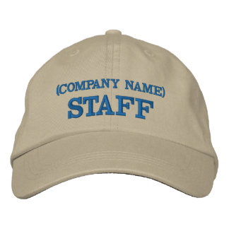 STAFF Hat | Custom Embroidered Staff Cap | Team