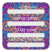 STAFF LABEL STICKER FOR COMPANY