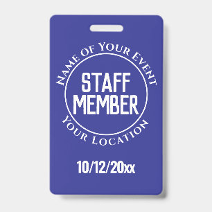 Staff Member Badge