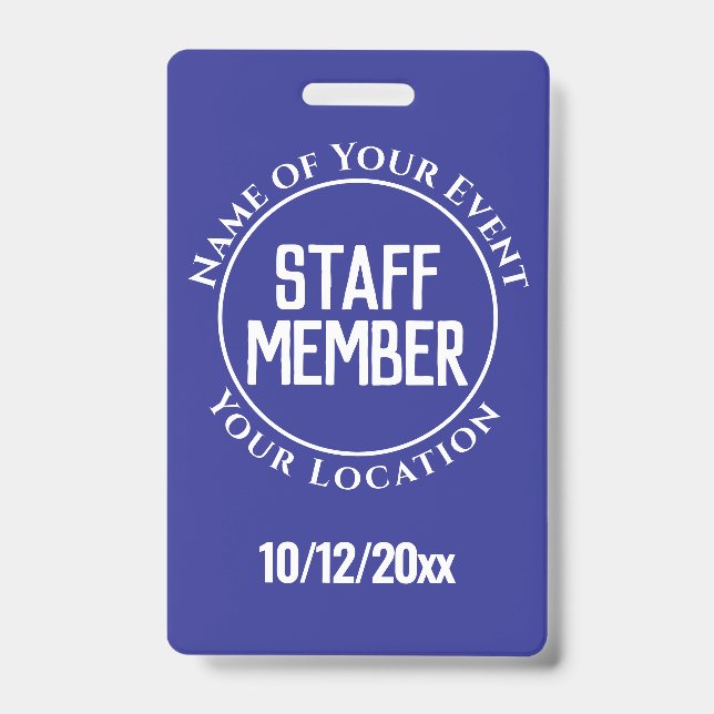 Staff Member Badge (Front)