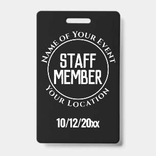 Staff Member Badge