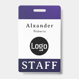 Staff Name Badge , Custom Logo