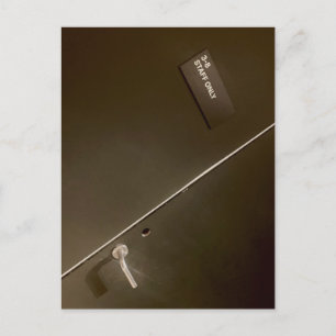 Staff Only, Entrance to Hell, Modern Art Postcard