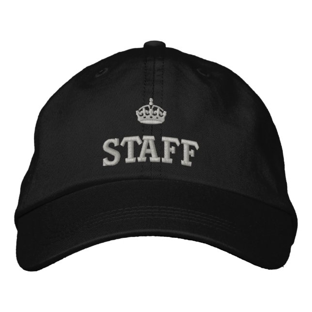 Staff with crown logo embroidered hat (Front)