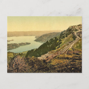 Staffel and Zug Lake, Rigi, Switzerland classic Ph Postcard