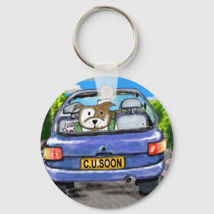 Staffie Key chain CUSoon