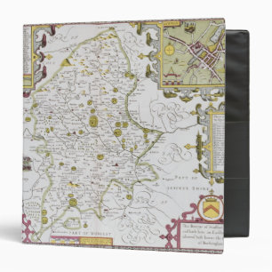 Stafford County and Town, engraved by Jodocus Binder