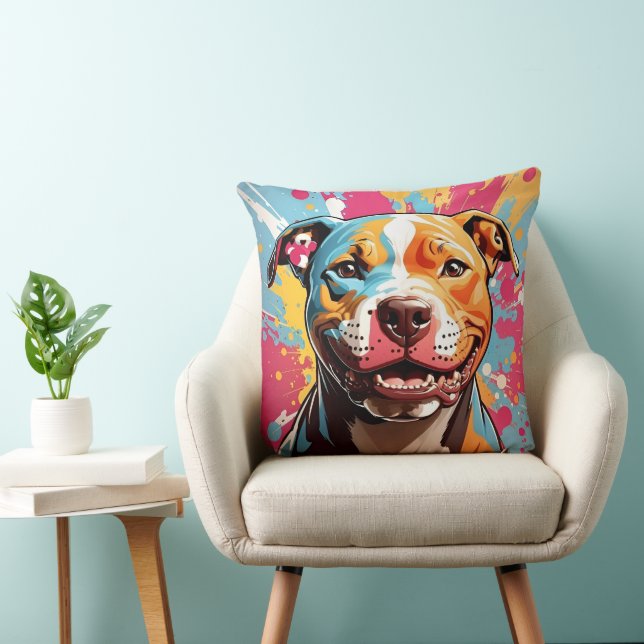 Staffordshire Birthday Fun Throw Pillow (Chair)