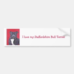 Staffordshire Bull Terrier bumper sticker