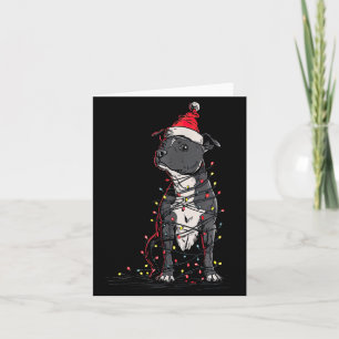 Staffordshire Bull Terrier Christmas Graphics Dog Card