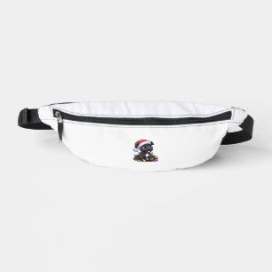 Staffordshire Bull Terrier Christmas Lights Dog Fu Fanny Pack