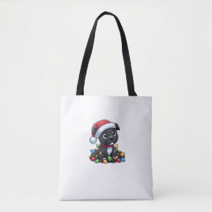 Staffordshire Bull Terrier Christmas Lights Dog Fu Tote Bag