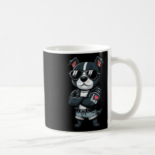 Staffordshire Bull Terrier I Love Dad Funny Dog Ta Coffee Mug