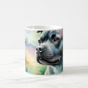 Staffordshire Bull Terrier in Light 100924AREF144  Coffee Mug