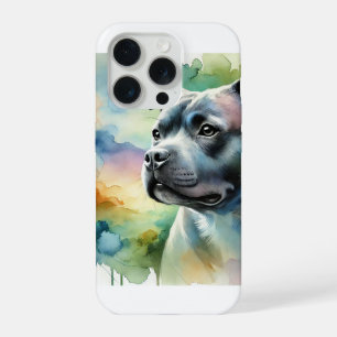 Staffordshire Bull Terrier in Light 100924AREF144 iPhone 15 Pro Case