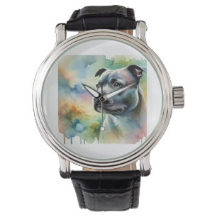 Staffordshire Bull Terrier in Light 100924AREF144  Watch