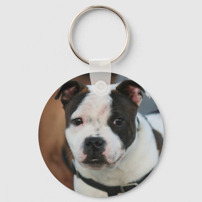 Staffordshire Bull Terrier keychain (Front)