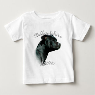 Staffordshire Bull Terrier Mom 2 Baby T-Shirt