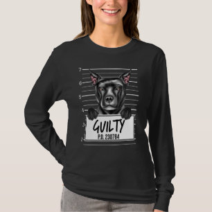 Staffordshire Bull Terrier Mugshot Guilty Dog T-Shirt