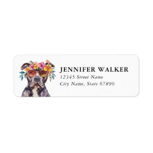 Staffordshire Bull Terrier Return Address Labels