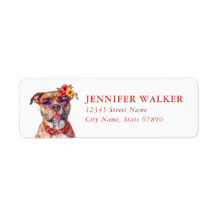 Staffordshire Bull Terrier Return Address Labels