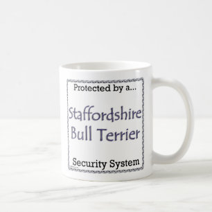 Staffordshire Bull Terrier Security System Coffee Mug