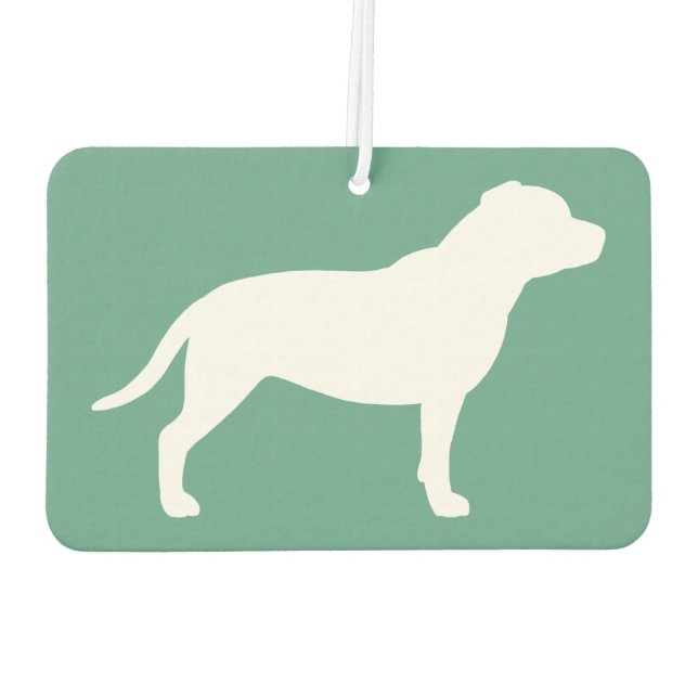 Staffordshire Bull Terrier Silhouette Air Freshener (Back)