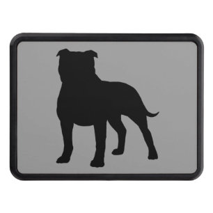 Staffordshire Bull Terrier Silhouette Trailer Hitch Cover