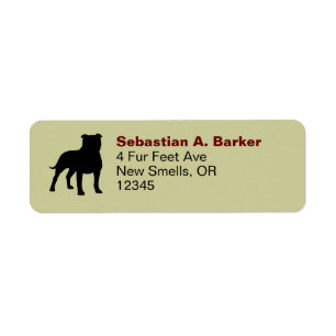 Staffordshire Bull Terrier Staffy Chien Silhouette