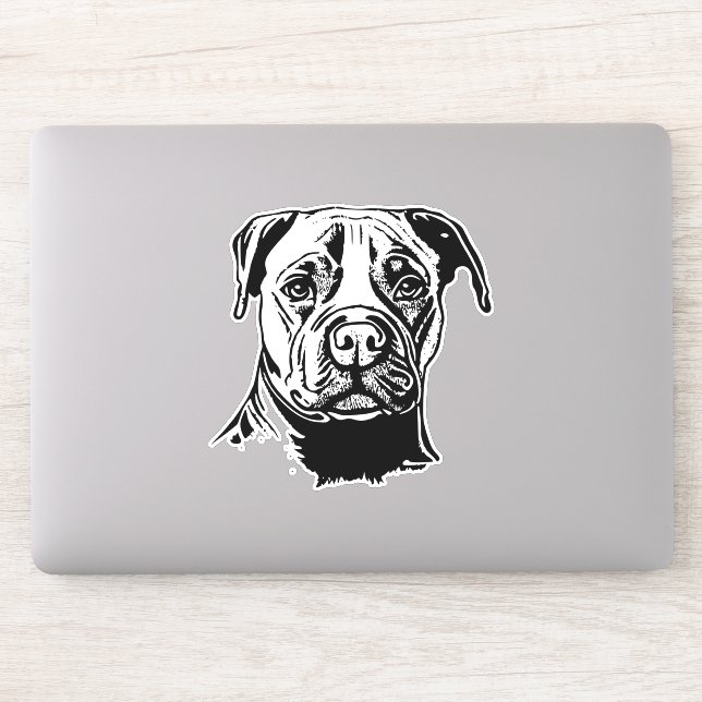 Staffordshire Bull Terrier Sticker (Computer)