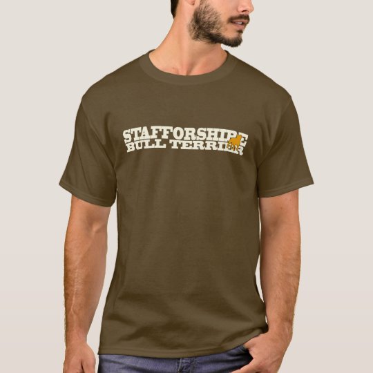 Staffordshire Bull Terrier - T-Shirt cream/orange