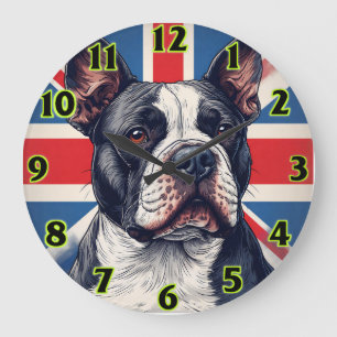 Staffordshire Bull Terrier United Kingdom Clock 