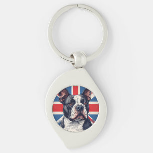 Staffordshire Bull Terrier United Kingdom Keychain