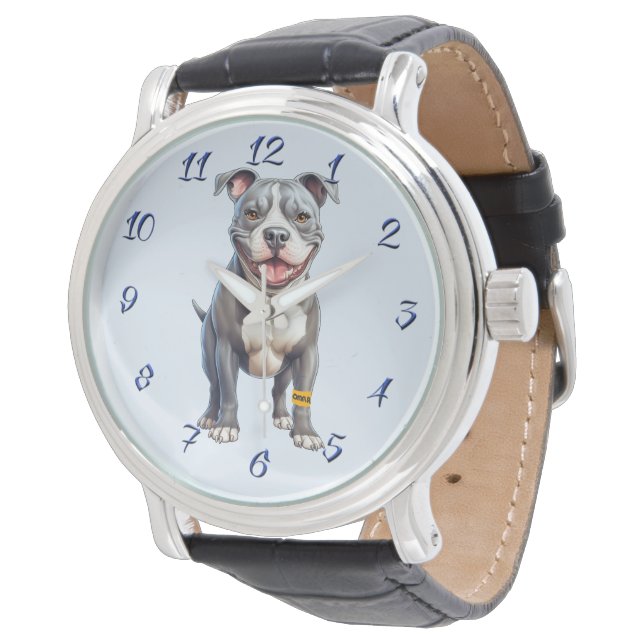 Staffordshire Bull Terrier Watch for Men (Angled)