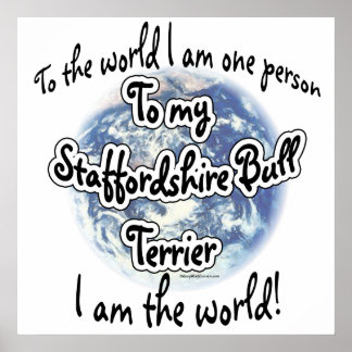 Staffordshire Bull Terrier World 2 Poster