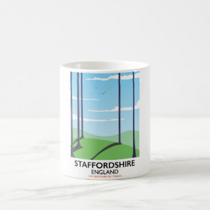Staffordshire England train poster Coffee Mug