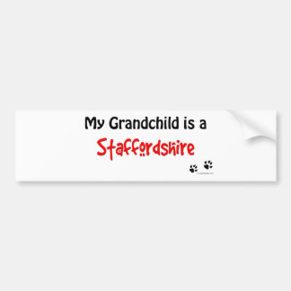 Staffordshire Grandchild Bumper Sticker