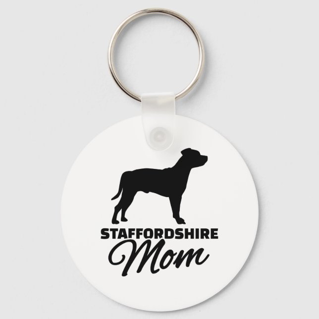 Staffordshire Mom Keychain (Front)