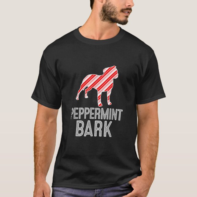 Staffordshire Pit Bull Terrier Peppermint Bark Chr T-Shirt (Front)