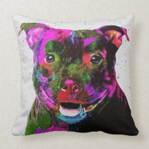 Staffordshire Terrier Colourful Pop Art