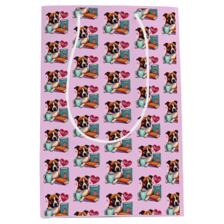 Staffy Books Coffee gift bag in peony 