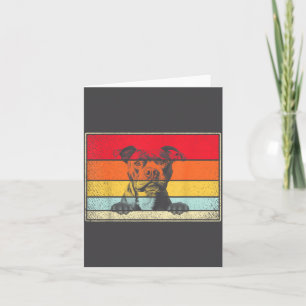 Staffy Dog Clic Retro Vintage Style  Card