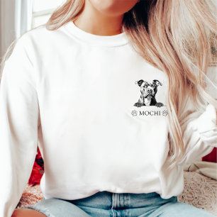 Staffy Dog Personalized Hand Drawing Sweatshirt