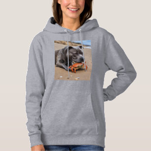 Staffy Is Friends With A Beach Crab, Hoodie