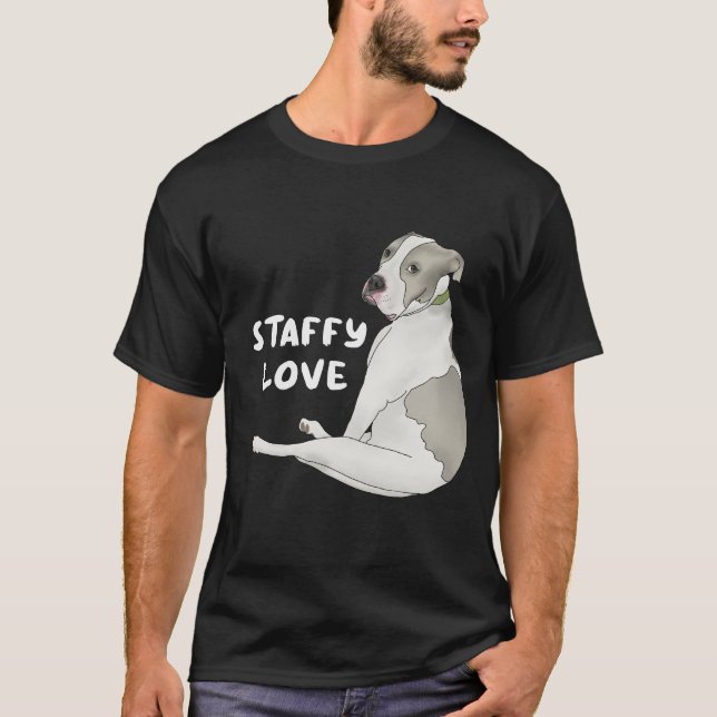 Staffy Love T-Shirt (Front)