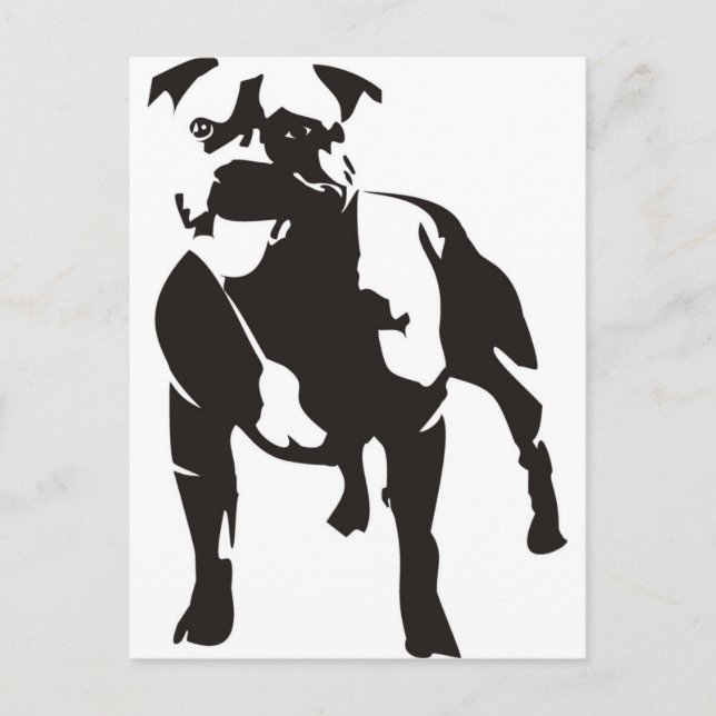 Staffy Postcard (Front)