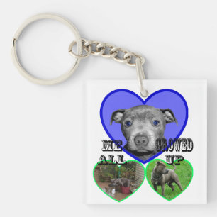 Staffy Puppy All Growed Up, Keychain