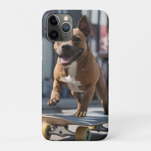 Staffy Skateboarder, iPhone 11 Pro Case
